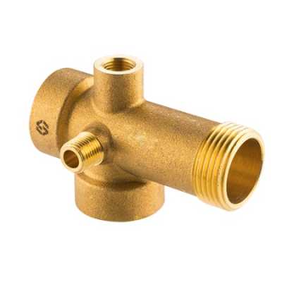 Пятиходовой переходник для насосной станции MVI 1"x1"x1"x1/4"x1/4", 92 мм PN40