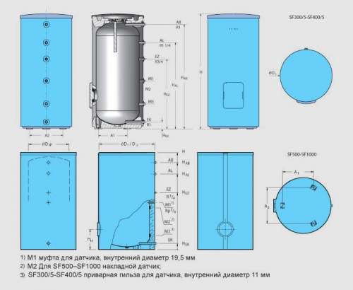 Бак-водонагреватель Logalux SF1000.5-С