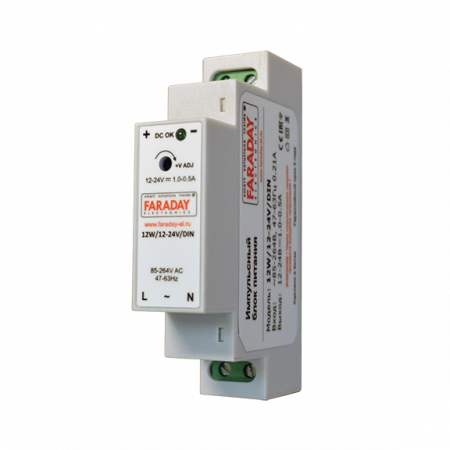 Блок питания 12W/12-24V/DIN