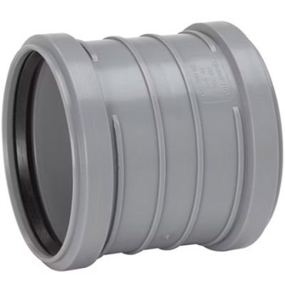 UPONOR МУФТА КАНАЛИЗАЦИОННАЯ НАДВИЖНАЯ Д.75ММ СЕРАЯ '25C