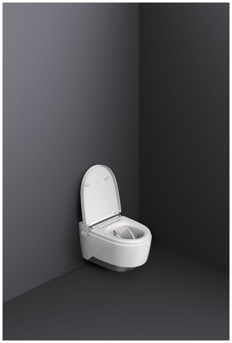 Подвесной унитаз-биде AquaClean Mera Comfort: Керамический унитаз: белый / KeraTect, Декоративная панель: белый, Geberit