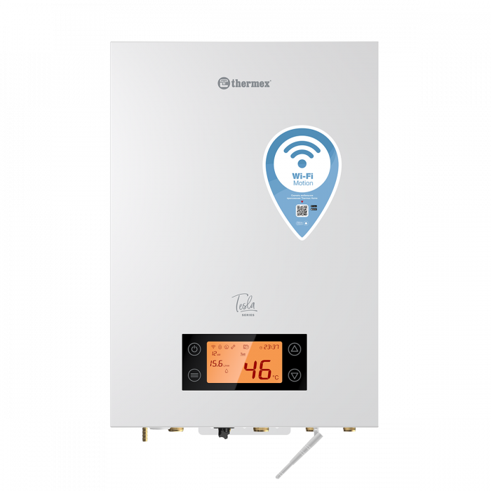 Электрический двухконтурный настенный котел THERMEX Tesla 12-24 Wi-Fi