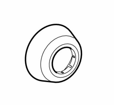 Стенная розетка, глубокая: d=40мм, D=8.5см, H=3.7см, Глянц. хром, Geberit