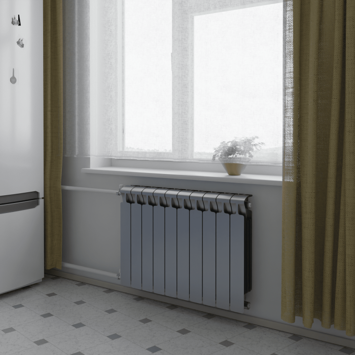 Радиатор биметаллический Rifar Monolit 3/4 500/10 Титан