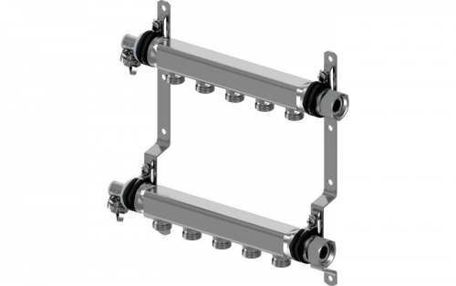 UPONOR UNI-X КОЛЛЕКТОР СТАЛЬНОЙ Н 1"НГ, ВЫХОДЫ 7XG3/4" ЕВРОКОНУС '1А