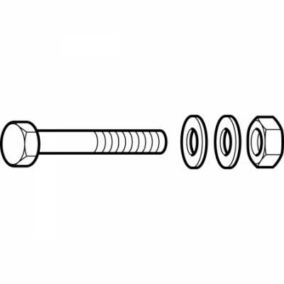 Комплект болтов PE: d=160–200мм, Geberit
