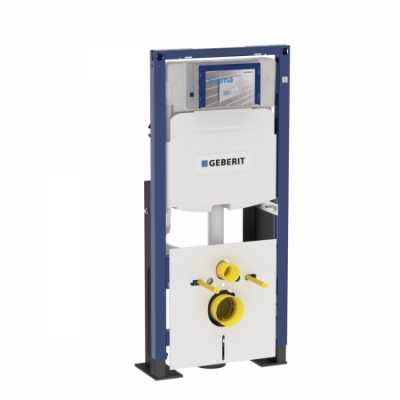 Инсталляция Geberit Duofix для подвесного унитаза, 112 см, со смывным бачком скрытого монтажа Sigma 12 см, отдельно стоящий, усиленный