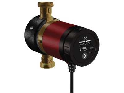 Циркуляционный насос COMFORT 15-14 BXA PM, 1x230 В, 50 Гц, 7 Вт, вход/выход G 1" PN10, монтажная длина L=140 мм, корпус-латунь, колесо-композит, Grundfos
