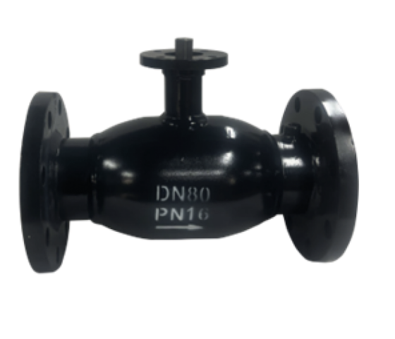 Кран шаровой BSB5246-02PF, DN15 PN16, полнопроходной, фланцевый, ручка рычаг, корп сталь, шар нерж сталь, уплотнение PTFE, Tecofi