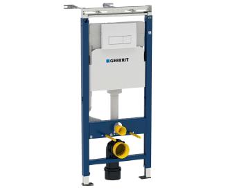 Инсталляция Geberit Duofix для подвесного унитаза, 112 см, со смывным бачком скрытого монтажа Delta 12 см, смывная клавиша Delta51