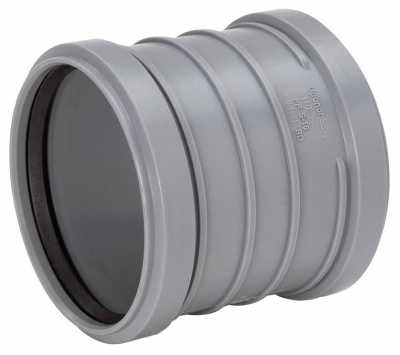 UPONOR МУФТА КАНАЛИЗАЦИОННАЯ С УПОРОМ Д.50ММ СЕРАЯ '30C