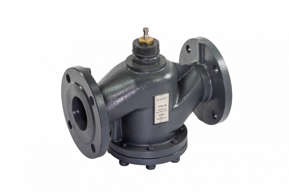 Двухходовой регулирующий клапан VFM-2R DN 150 PN 16, Kvs 320 м³/ч, фланцевый, корпус-чугун, Ридан