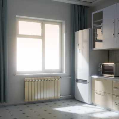 Радиатор биметаллический Rifar Monolit 3/4 500/4 Айвори