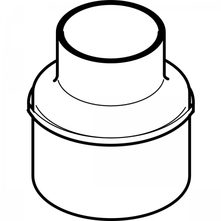 Переход концентрический Silent-db20: d=110мм, d1=90мм, Geberit