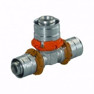 UPONOR S-PRESS ТРОЙНИК РАВНОПРОХОДНОЙ ЛАТУННЫЙ 16-16-16 '10И