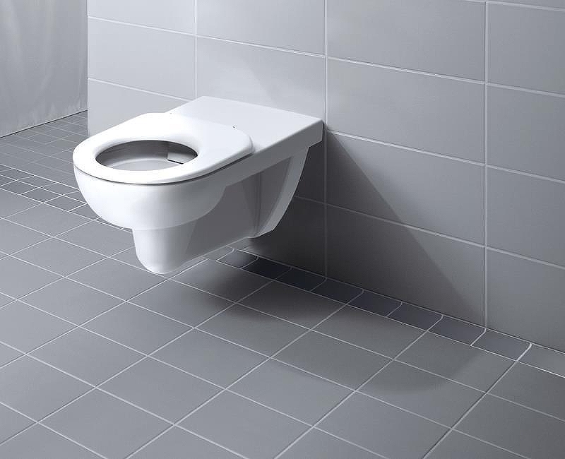 Подвесной унитаз вертикальный смыв Geberit Renova Comfort, удлиненный вылет: T=70см, Белый