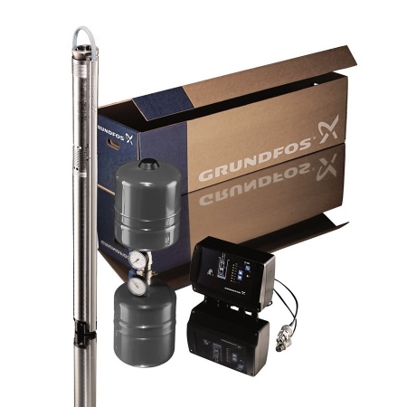 Комплект с насосом SQE2 -55, кабель 40 м, 3x1,5 мм², Grundfos