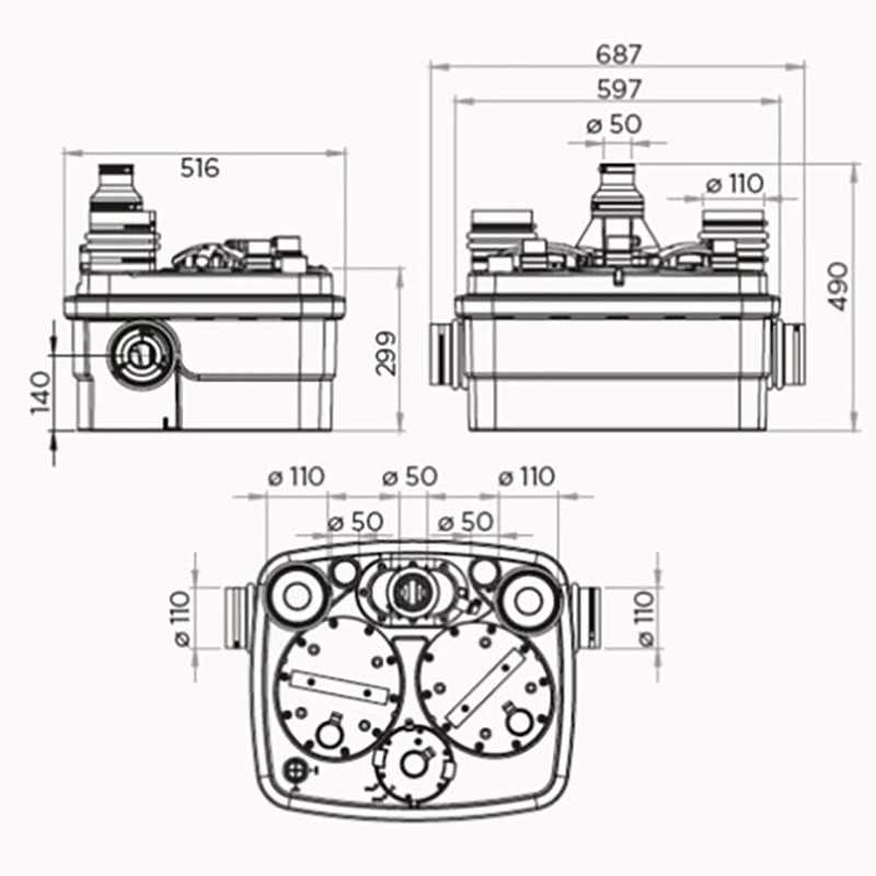 Канализационная станция SFA SANICUBIC 2 CLASSIC IP68 NM