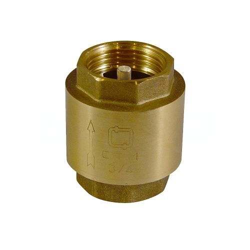 Обратный клапан с латунным штоком, 1/2"г/г (усиленный)