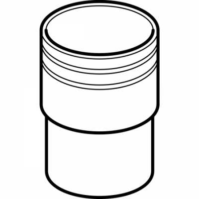 Переходник Geberit PE на керамические патрубки: d=125мм, d1=159мм