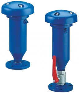 VE320 воздухоотводчик автоматический тройного действия с краном; с фланцем DN65; PN25