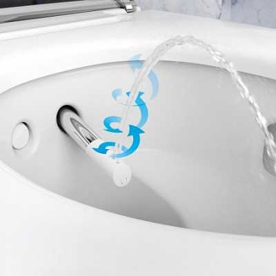 Подвесной унитаз-биде AquaClean Mera Comfort: Керамический унитаз: белый / KeraTect, Декоративная панель: Глянц. хром, Geberit