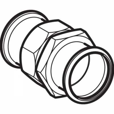 Резьбовое соединение Mapress из нержавеющей стали: d=54мм, Geberit