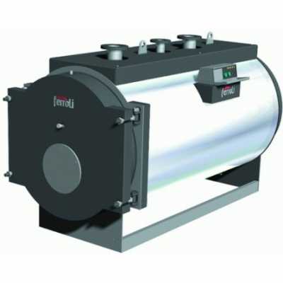 Стальной водогрейный котёл для наддувных горелок Ferroli RSW 820 N, 820 кВт