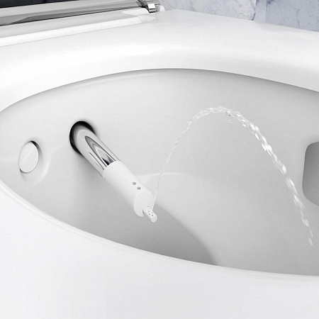 Подвесной унитаз-биде AquaClean Mera Classic: Керамический унитаз: белый / KeraTect, Декоративная панель: белый, Geberit