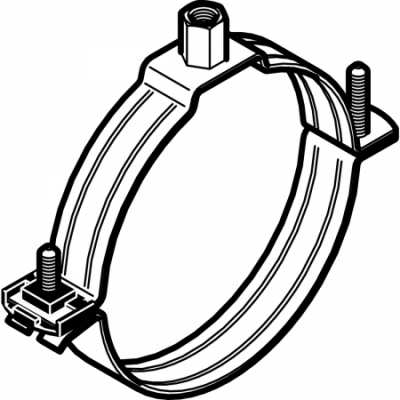 Хомут с соединительной муфтой M8/M10: di=110мм, Geberit
