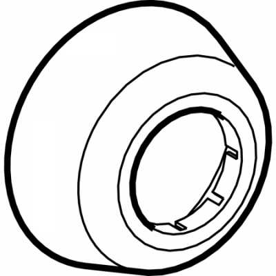 Стенная розетка, глубокая: d=32мм, D=8.5см, H=3.7см, Глянц. хром, Geberit