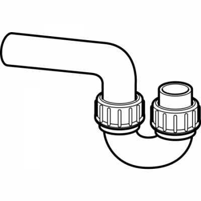 Geberit сифон с фланцевой втулкой, d 75 мм
