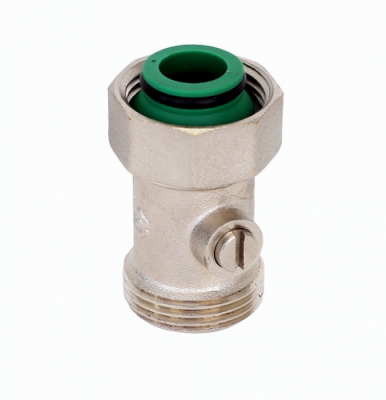 Кран для нижнего подключения прямой, с шаровым затвором MVI 3/4"x3/4" PN10