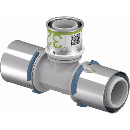 UPONOR S-PRESS ТРОЙНИК РЕДУКЦИОННЫЙ КОМПОЗИЦИОННЫЙ PPSU 75-32-75 '1У