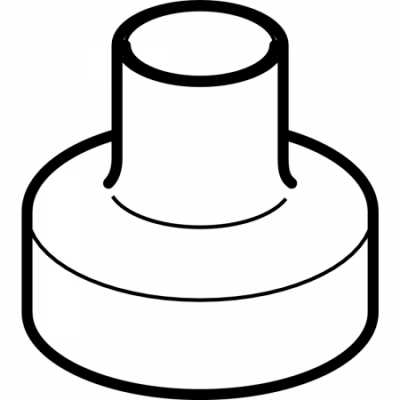 Переход концентрический PE, короткий: d=125мм, d1=63мм, Geberit