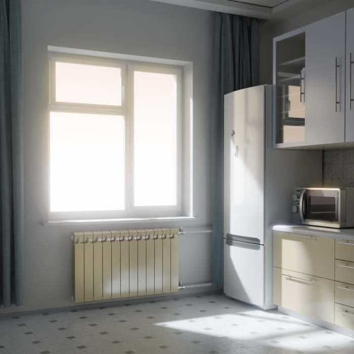 Радиатор биметаллический Rifar Monolit 3/4 500/4 Айвори