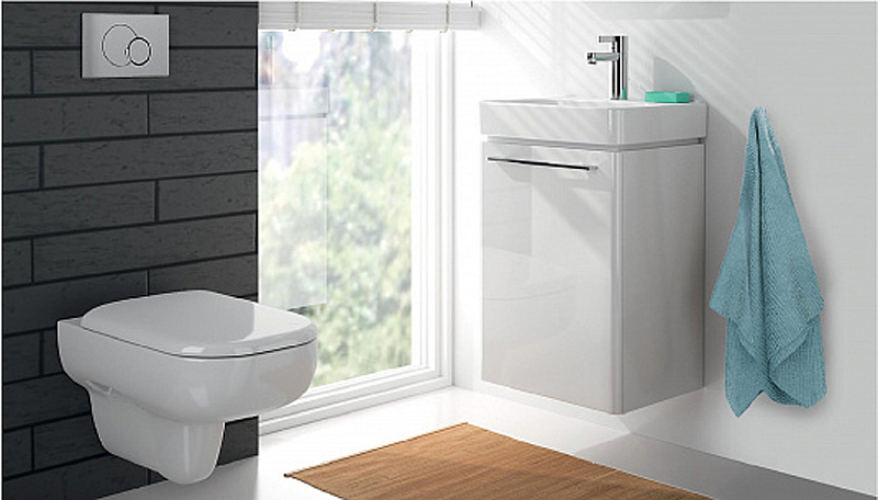 Подвесной унитаз вертикальный смыв Geberit Smyle, Rimfree: T=54см, Белый