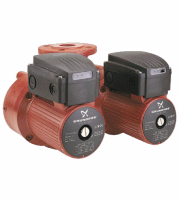 Сдвоенный циркуляционный насос  UPSD 50- 60/2 F, 1x230-240 В, 50 Гц, 350/380/390 Вт, вход/выход DN50 PN6/10, со встроенным релейным модулем, корпус-чугун, колесо-нержавеющая сталь, Grundfos
