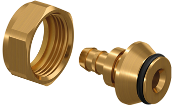 Usystems штуцер с накидной гайкой латунный для труб PE-Xa 20-G3/4"НГ Евроконус, тип 2 '50Ф