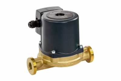 Насос циркуляционный с мокрым ротором RWS 25-120SB, 1х220 В, 50 Гц, 160/240/270 Вт, вход/выход G 1 ½”, корпус-латунь, колесо-композит, Ридан