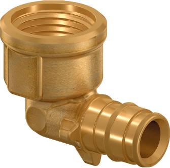 Usystems угольник с внутренней резьбой латунный для труб PE-Xa 25-Rp3/4"ВР, тип 1 '35И