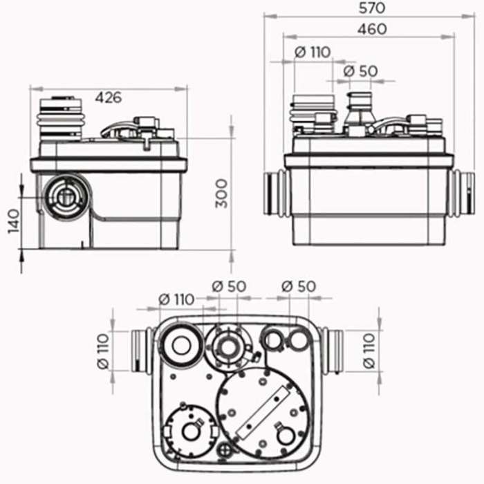 Канализационная станция SFA SANICUBIC 1 IP68 NM (1500 Вт)