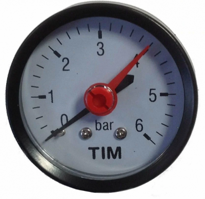 Манометр аксиального подключения 1/4" - 10 бар