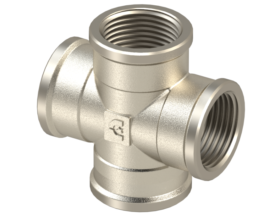 Крестовина 1'' - Никелированный