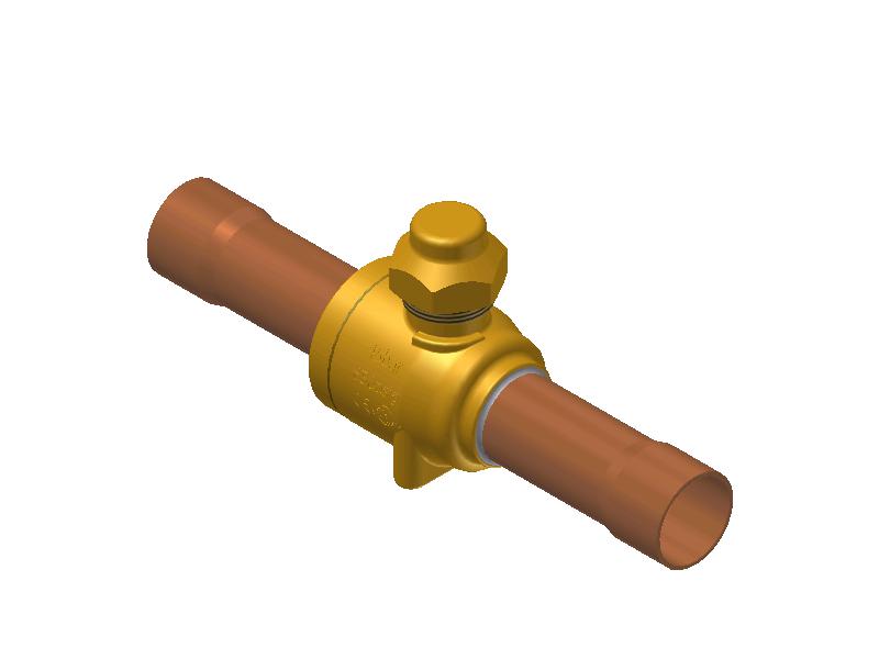 Вентиль шаровой GBC 28s (ODF 1 1/8" : пайка)