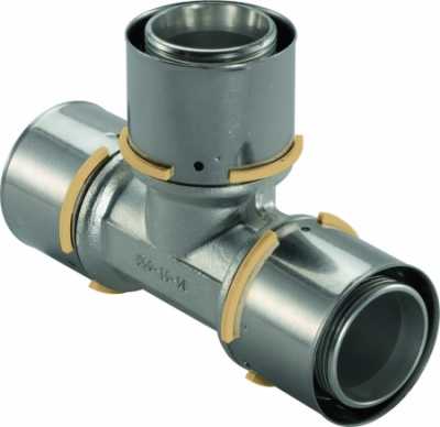 UPONOR S-PRESS ТРОЙНИК РАВНОПРОХОДНОЙ ЛАТУННЫЙ 40-40-40 '5А