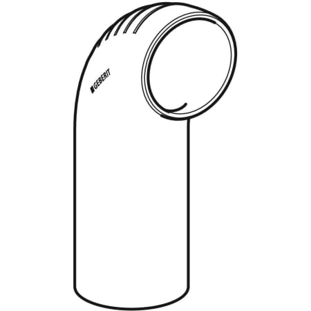 Отвод удлиненный Silent-db20 90°: d=110мм, Geberit