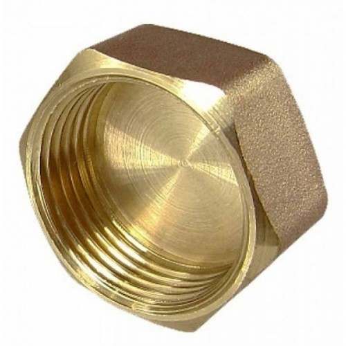 Заглушка латунная с внутренней резьбой 1/2"