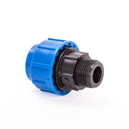 Муфта компрессионная для ПНД труб ВР 20 x 3/4" 480/60 (Lammin)
