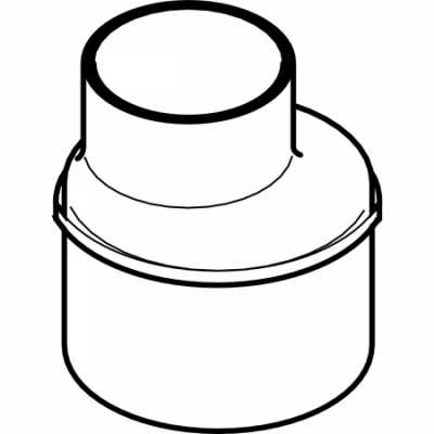 Переход эксцентриковый Silent-db20: d=160мм, d1=135мм, Geberit
